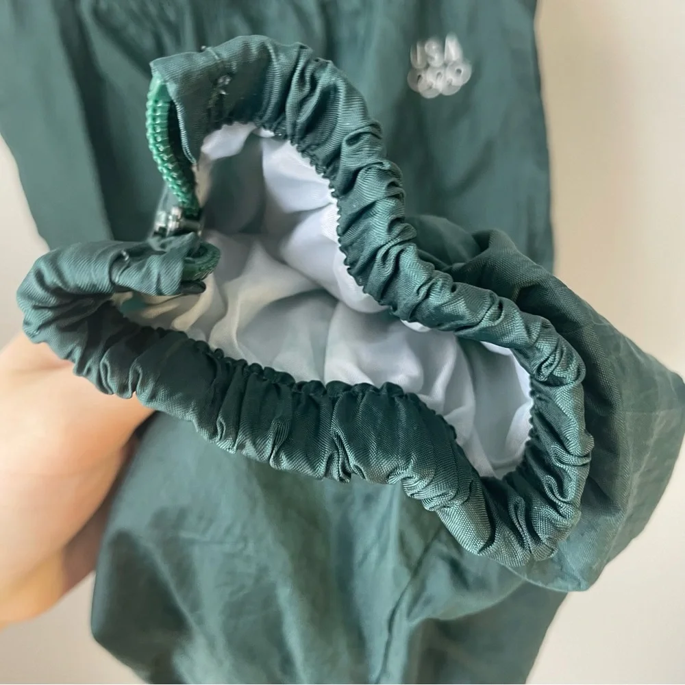 Vintage USA Olympics Track Pants Youth Large Fit 26x26 green Parachute Baggy 90s - Picture 11 of 12